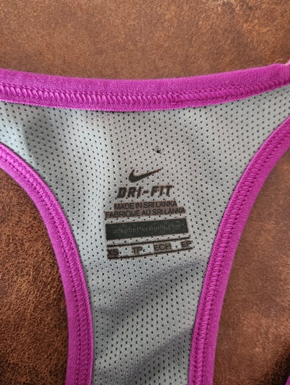 Nike Women’s Purple Dri-FIT Racerback Tank Top - Picture 6 of 6